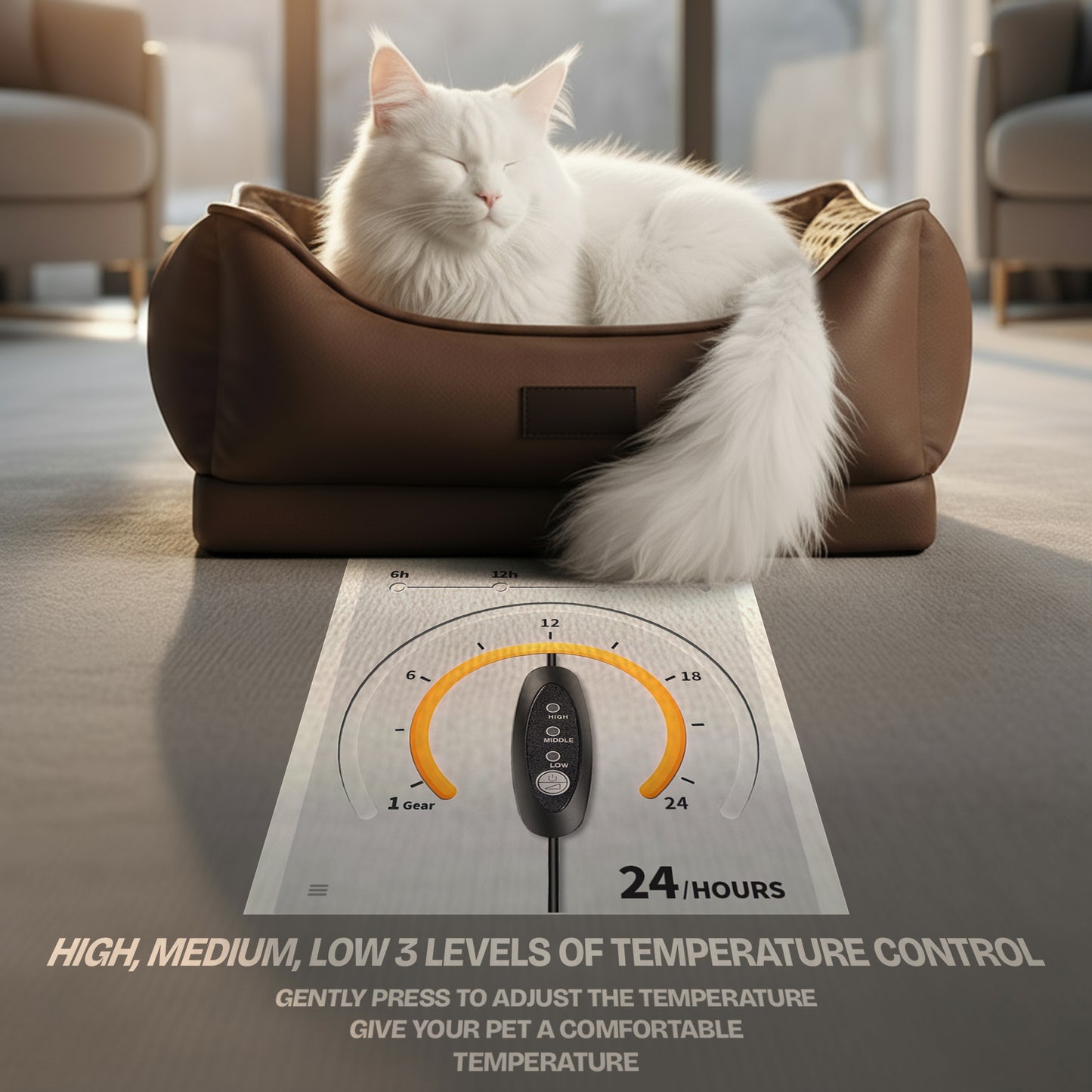 Trendory™ Heated Pet Bed