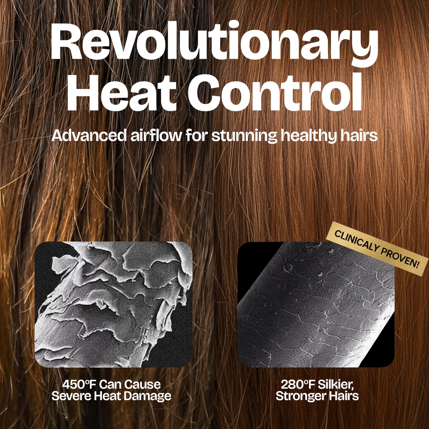 Thermal Hair Brush with Dual PTC Heaters